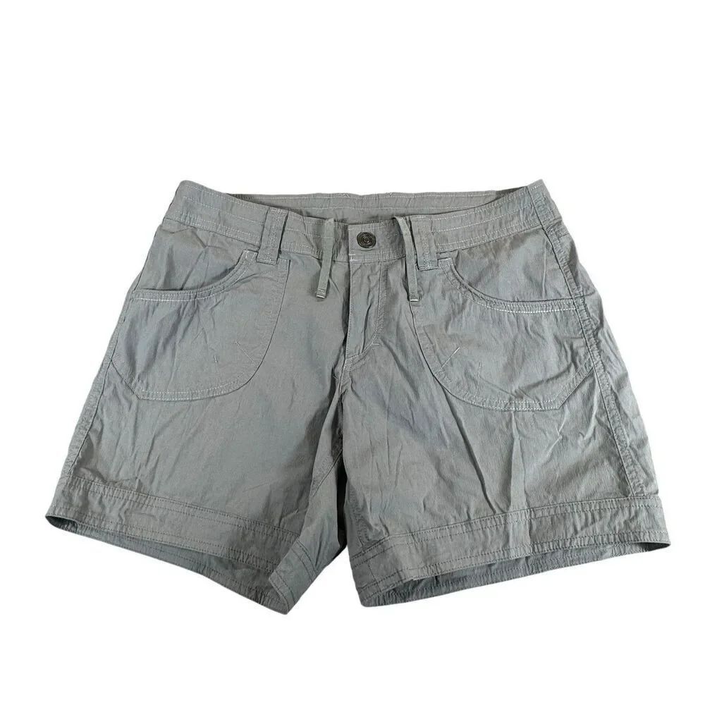KUHL Kurve Kontra Cargo Shorts Granite 6” Ins Hiking Outdoor Lightweight NWOT